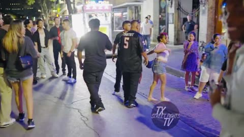 Crazy Brawl Breaks Out Downtown Austin – Intense Street Fight Caught on Camera