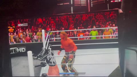 Shawn Micheal Vs Primo&CM Punk&Evan Bourne