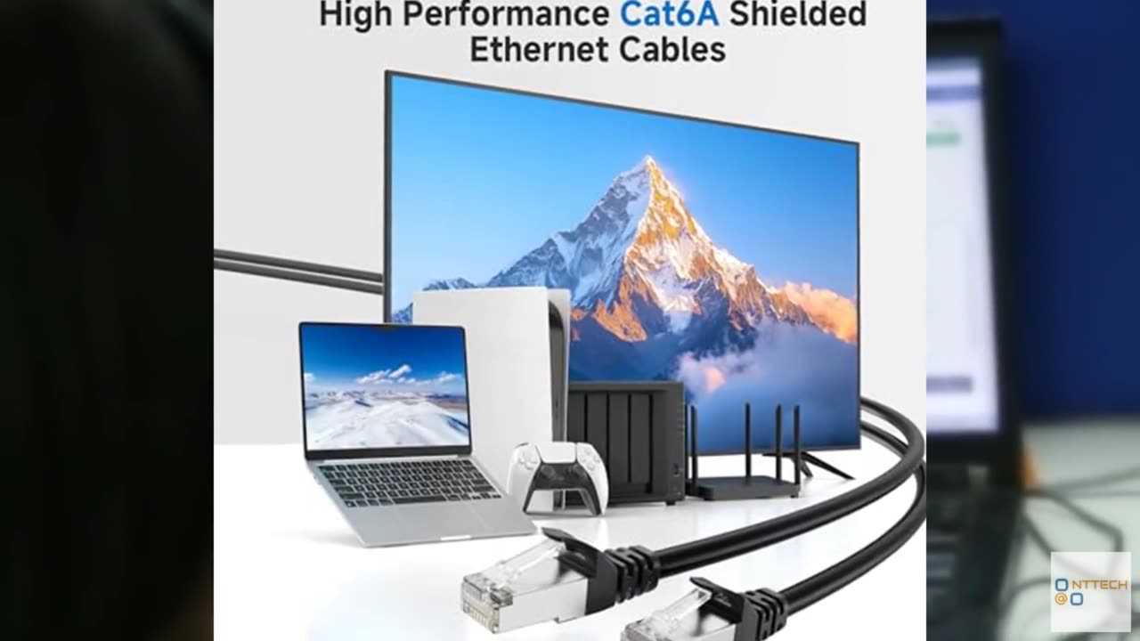 Cable Matters 10Gbps 5-Pack Snagless Shielded Cat 6A Ethernet Cable - 5ft, Cat 6