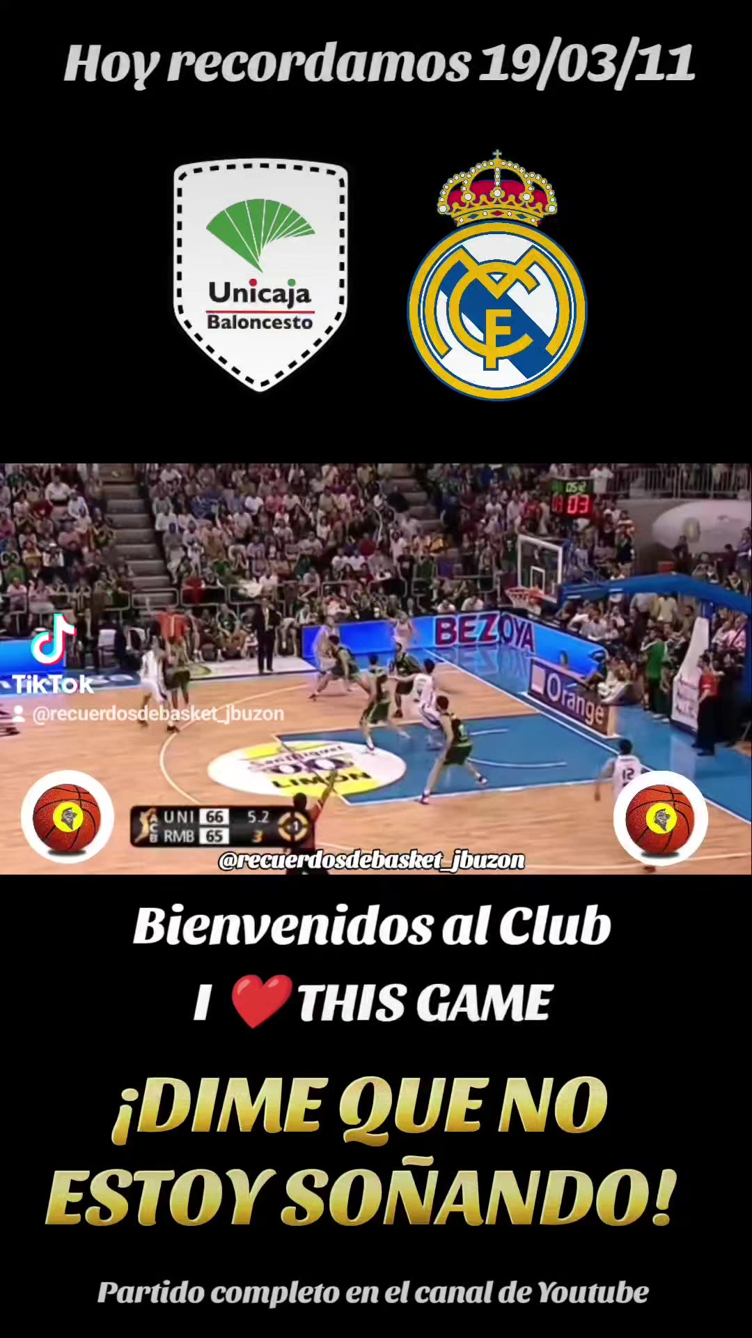 DIME QUE NO ESTOY SOÑANDO! Unicaja vs Real Madrid