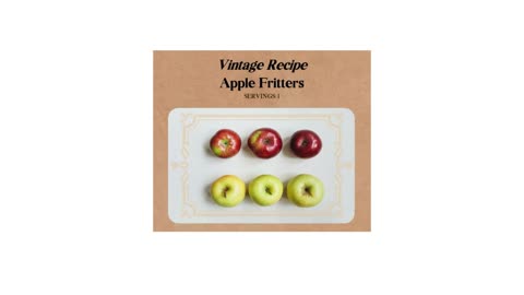 Vintage Recipe Apple Fritters