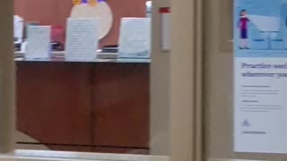 Purple & Orange decorations before the work.