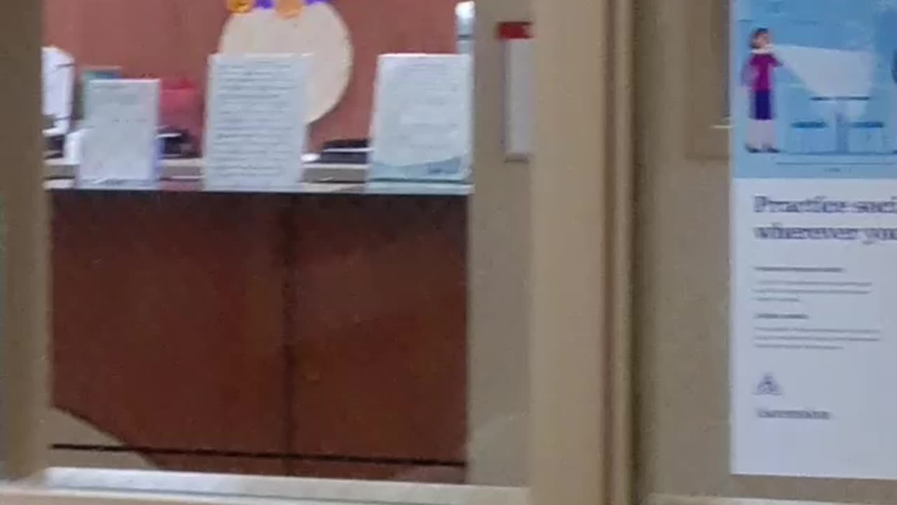 Purple & Orange decorations before the work.