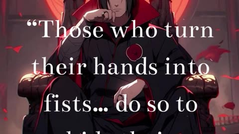 The Heart Behind the Fist | Itachi Uchiha Quote 🩸 #shorts #youtubeshorts