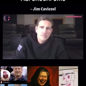 Adrenochrome exposed again, the actor who played Jesus in "The Passion"...