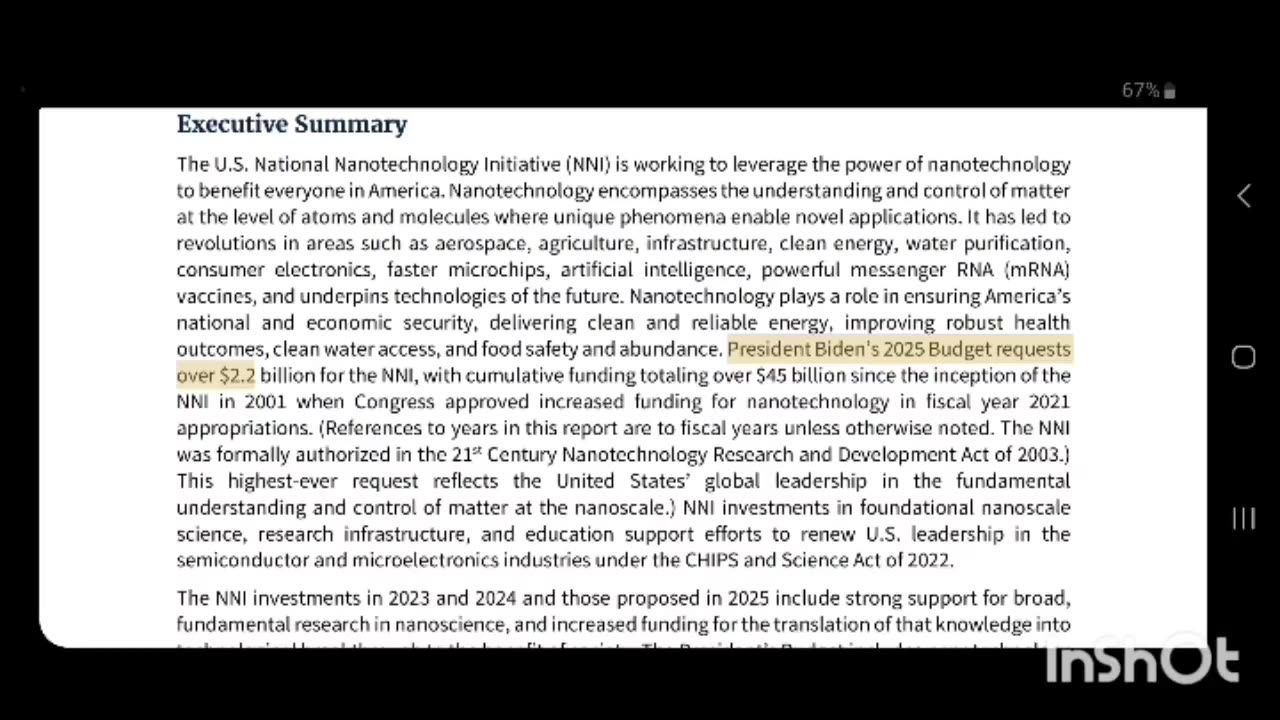 THE NATIONAL NANOTECHNOLOGY INITIATIVE SUPPLEMENT TO THE PRESIDENT’S 2025 BUDGET Product of the SUBCOMMITTEE ON NANOSCALE SCIENCE, ENGINEERING, AND TECHNOLOGY COMMITTEE