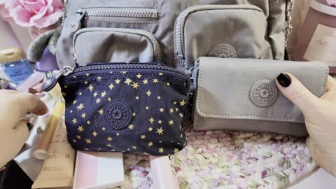 🩶What’s in my new Kipling Ryland Satchel Bag in Cloudy Grey & Accessories.