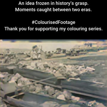 1944 Experimental Battle Sled Unused Military Design #ColourisedHistory