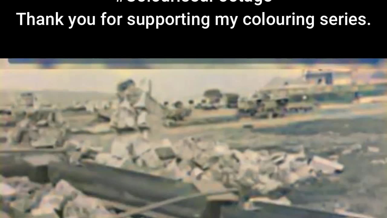 1944 Experimental Battle Sled Unused Military Design #ColourisedHistory