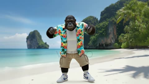 monkey dancing funny monkey dance trend only gata monkey joke