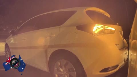 Aussiecams - Toyota Corolla driver hits this TESLA and drives off but the car is watching 👀