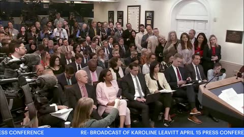 KAROLINE LEAVITE x WHITE HOUSE PRESS SECRETARY x 4/15 Press Conference