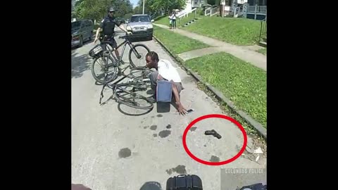 Bike Cops Chase Thug with Gun