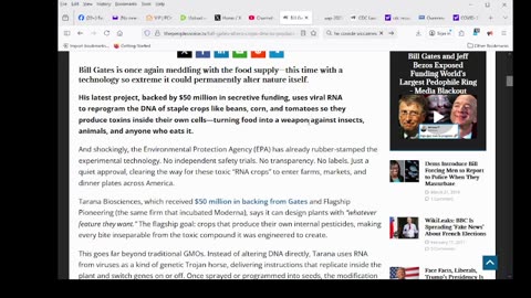 Bill Gates Alters Crops’ DNA To Produce Toxins Inside Cells,