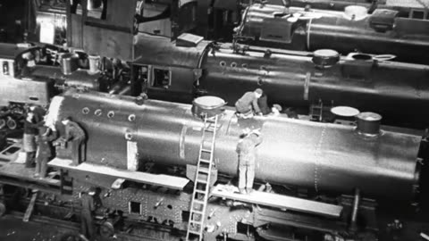 German manufacture of steam locomotives circa 1942