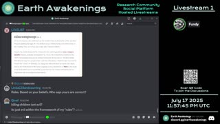 Earth Awakenings - Livestream 1 - #3298 - Live on Rumble/Youtube/X-Twitter/Twitch