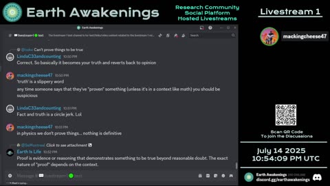 Earth Awakenings - Livestream 1 - #3289 - Live on Rumble/Youtube/X-Twitter/Twitch