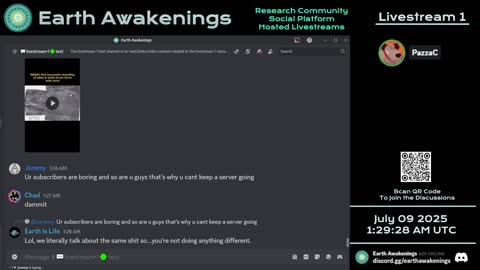 Earth Awakenings - Livestream 1 - #3281 - Live on Rumble/Youtube/X-Twitter/Twitch