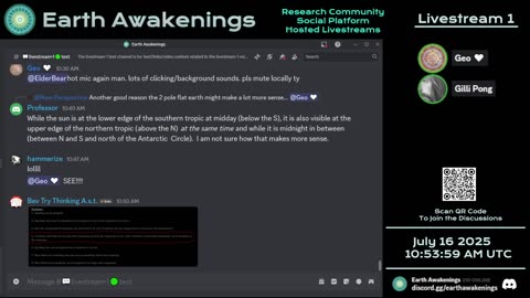 Earth Awakenings - Livestream 1 - #3298 - Live on Rumble/Youtube/X-Twitter/Twitch