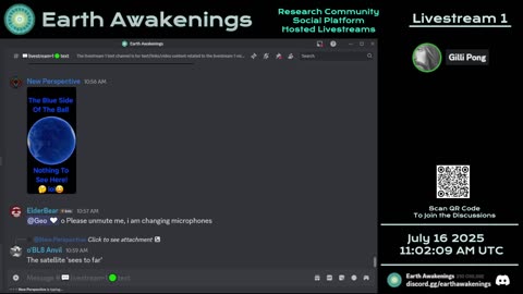 Earth Awakenings - Livestream 1 - #3298 - Live on Rumble/Youtube/X-Twitter/Twitch