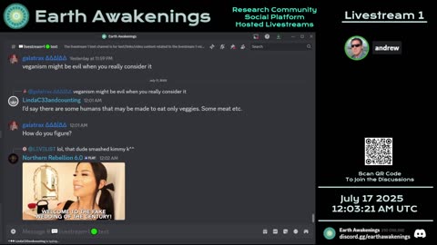 Earth Awakenings - Livestream 1 - #3298 - Live on Rumble/Youtube/X-Twitter/Twitch