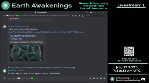 Earth Awakenings - Livestream 1 - #3298 - Live on Rumble/Youtube/X-Twitter/Twitch