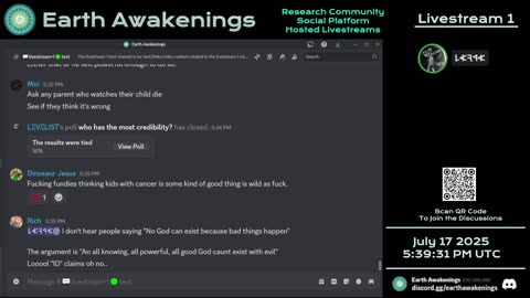Earth Awakenings - Livestream 1 - #3298 - Live on Rumble/Youtube/X-Twitter/Twitch