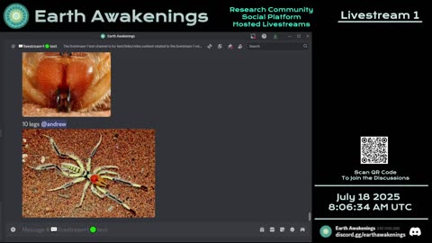 Earth Awakenings - Livestream 1 - #3298 - Live on Rumble/Youtube/X-Twitter/Twitch
