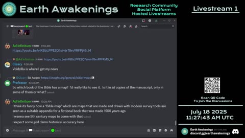 Earth Awakenings - Livestream 1 - #3302 - Live on Rumble/Youtube/X-Twitter/Twitch