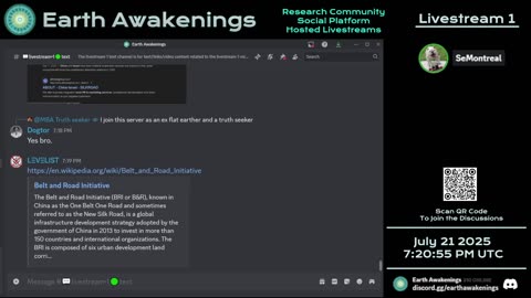 Earth Awakenings - Livestream 1 - #3307 - Live on Rumble/Youtube/X-Twitter/Twitch