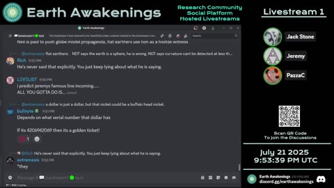 Earth Awakenings - Livestream 1 - #3308 - Live on Rumble/Youtube/X-Twitter/Twitch
