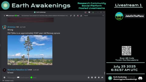 Earth Awakenings - Livestream 1 - #3316 - Live on Rumble/Youtube/X-Twitter/Twitch