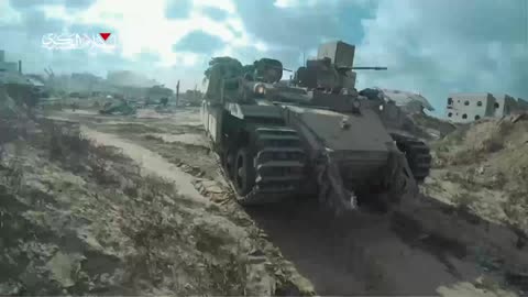 CRAZY: Al-Qassam Fighter Dropped an IED Down the Hatch of an IDF Puma APC, Killing all 7 Inside