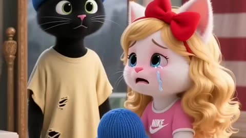 What Is the Gray Cat Mom Doing?! 😱🐾 | Shocking Ai Cat Story | Emotional Meow Animation