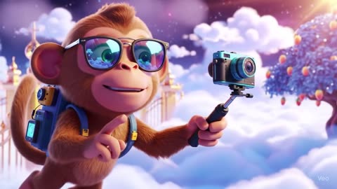 Monkey doing its funny things