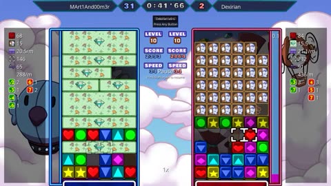 Panel Attack 2-Player (8-5-2025): MArt1And00m3r vs Dexirian