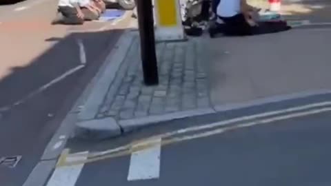 In London you can't walk on the pavements because they want to pray to Allah in the streets.