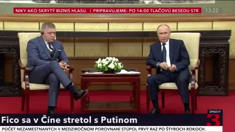 Fico jednal s Putinem v Číně
