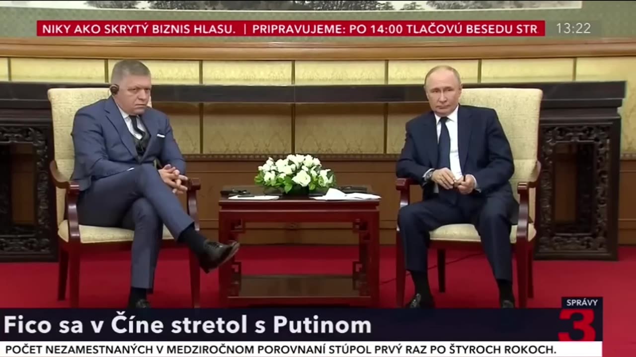 Fico jednal s Putinem v Číně