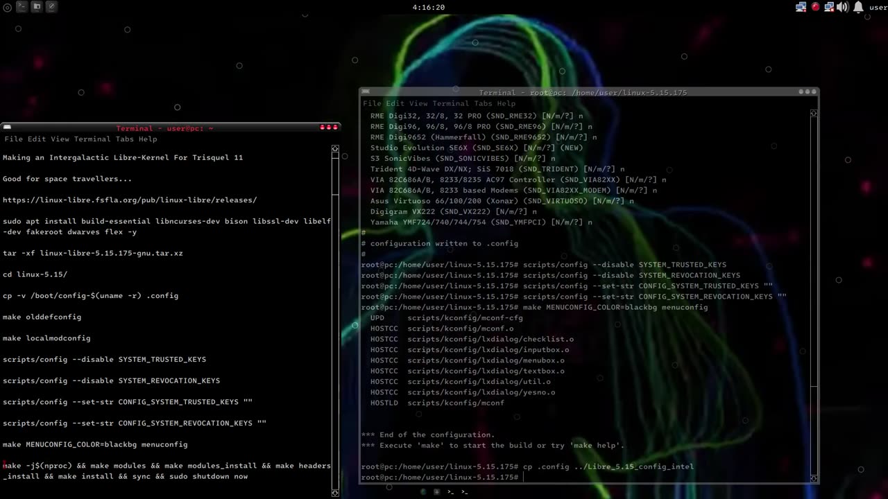 Making an Intergalactic Libre-Kernel For Trisquel 11