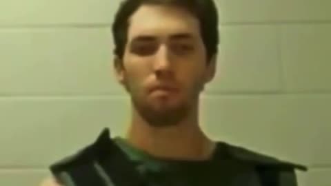 Tyler Robinson makes a small approval gesture when they told him about the death penalty