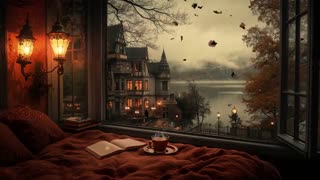 Cozy Autumn Reading Nook | Silent Hours in an Old Room | Dark Academia Music for Writing, Reflection