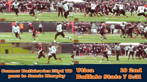 Prototype 334: Utica's Connor Butkiewicz 25yd TD pass to Jamie Murphy vs Buffalo State