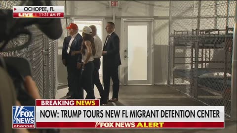 President Trump tours ‘Alligator Alcatraz’ illegal alien detention center in Florida’s Everglades.