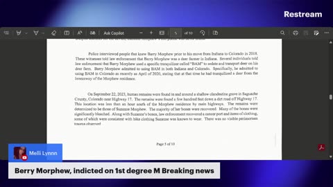 Stop giving Lisa C Rack money/Barry Morphew Indictment