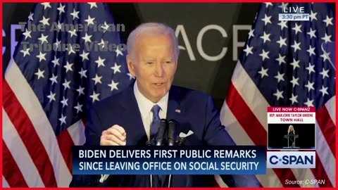 Out of Office Biden Slurs His Words in Bizarre Speech on Social Security