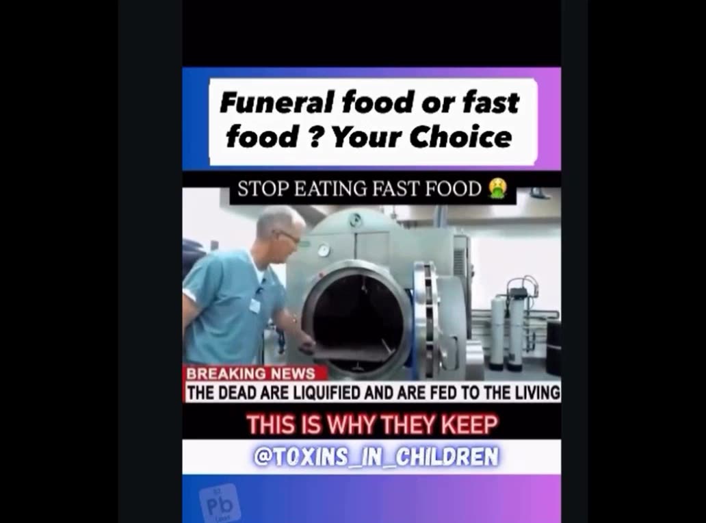 HUMAN BABY PARTS IN YOUR FAST FOOD