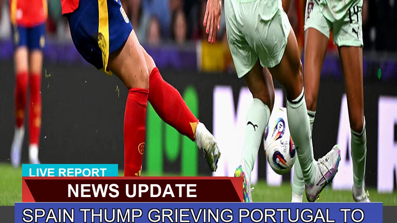 Spain Thump Grieving Portugal to Make Euro St