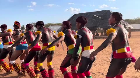 Pré kuarup 2025, na aldeia Tanguro povo Kalapalo.