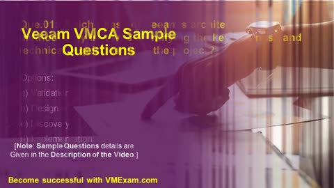 VMCA | Veeam Certified Architect, Top Questions & Answers